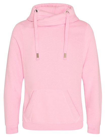 Cross Neck Hoodie – Just Hoods in Baby Pink