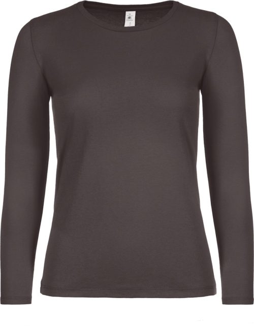 Damen-Langarmshirt #E150 TW06T – B&C in Bear Brown