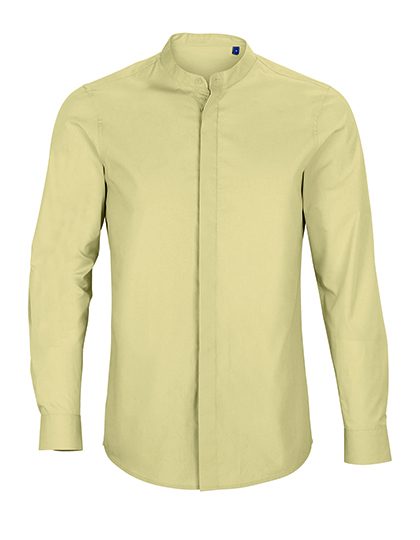 Men´s Mao Collar Shirt Bart – NEOBLU in Beige