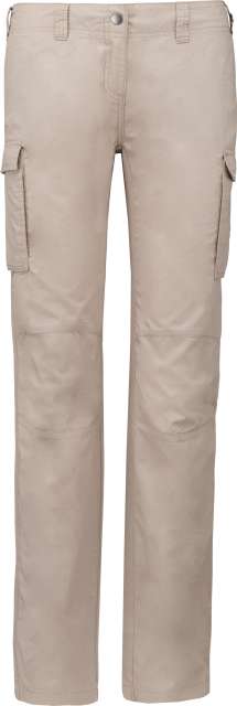 Ladies' Lightweight Multipocket Trousers – Kariban in Beige