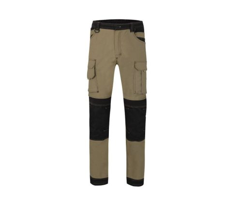 Stretch Canvas Trousers With Holster Pockets 103019S – Velilla in Beige Arena/Black