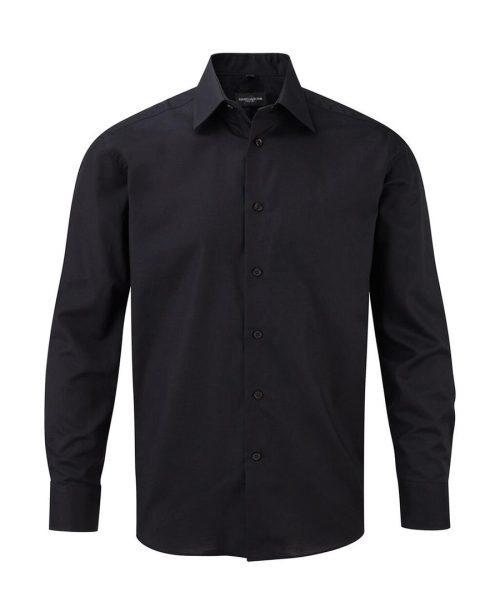 Oxford Shirt Ls 0R922M0 – Russell Collection in Black