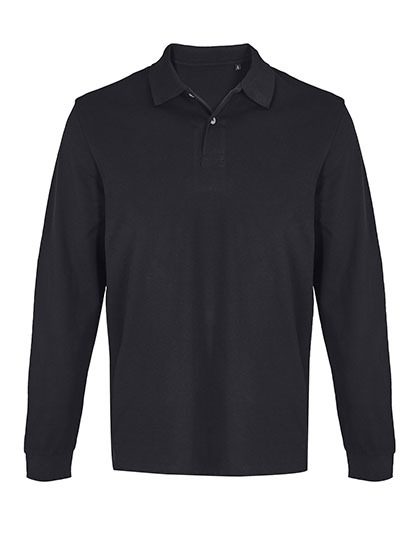 Unisex Pacific Polo Shirt Longsleeve – SOL´S in Black
