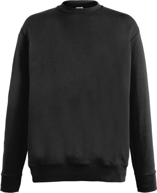 Herren Sweater Lightweight Set-In Sweat – Fruit of the Loom in Black