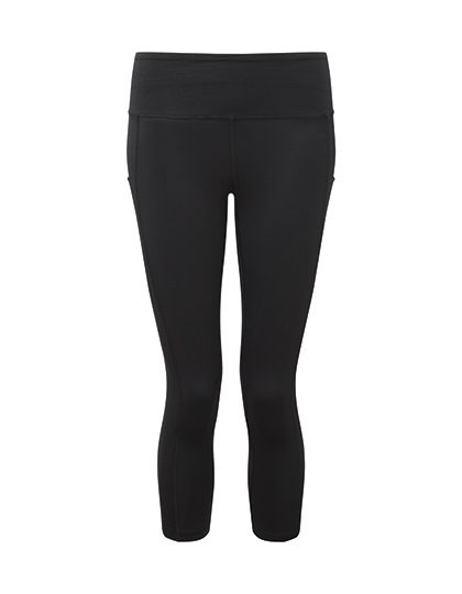 Women´s Recycled Performance Leggings ¾ Length – TriDri® in Black