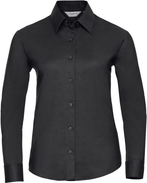 Oxford Bluse langarm 932F – Russell Athletic in Black