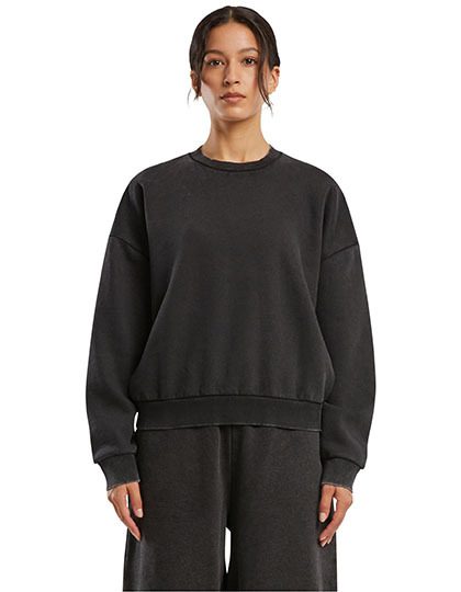 Ladies Vintage Heavy Crewneck – Build Your Brand in Black