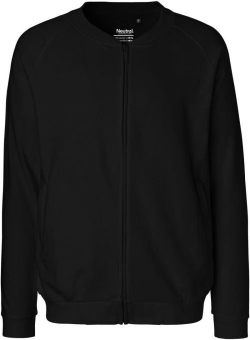 Unisex Bio Sweatjacke O 73501 – Neutral in Black
