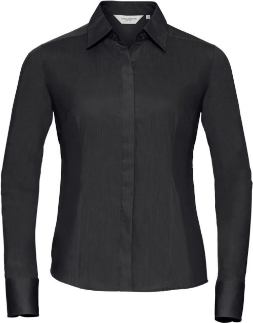 Popeline Bluse langarm 924F – Russell Athletic in Black