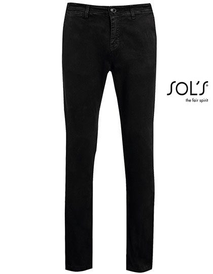 Men´s Chino Trousers Jules - Length 35 – SOL´S in Black