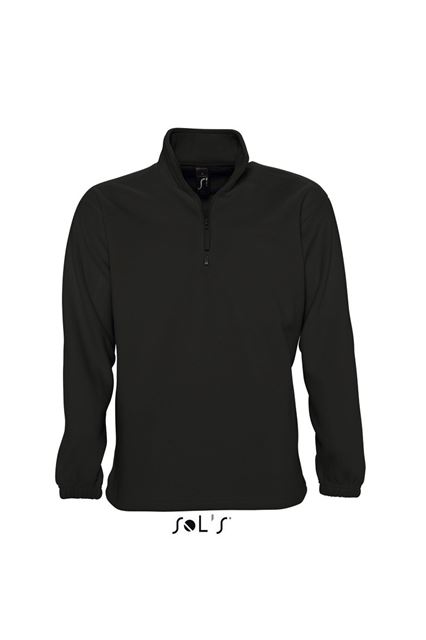 Sol's Ness - Fleece 1/4 Zip Sweatshirt – SOL'S in Black