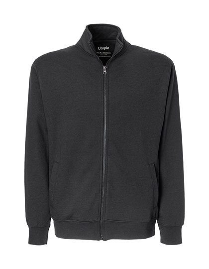 Unisex Sweat Jacket – Utopic in Black