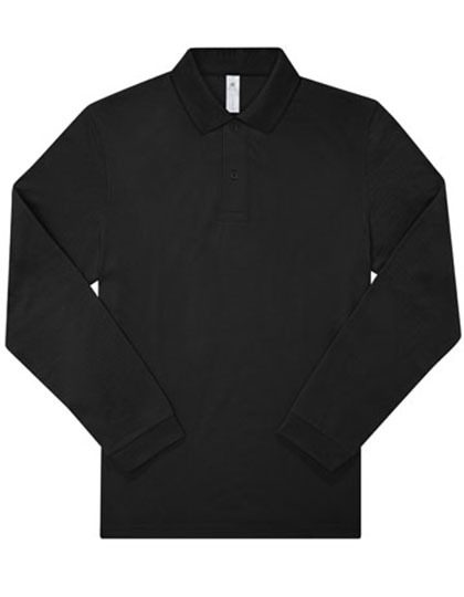 My Polo 210 Long Sleeve – B&C BE INSPIRED in Black