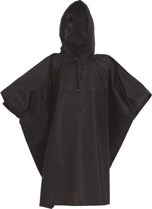 Lightweight poncho HVS470 – Yoko in Black