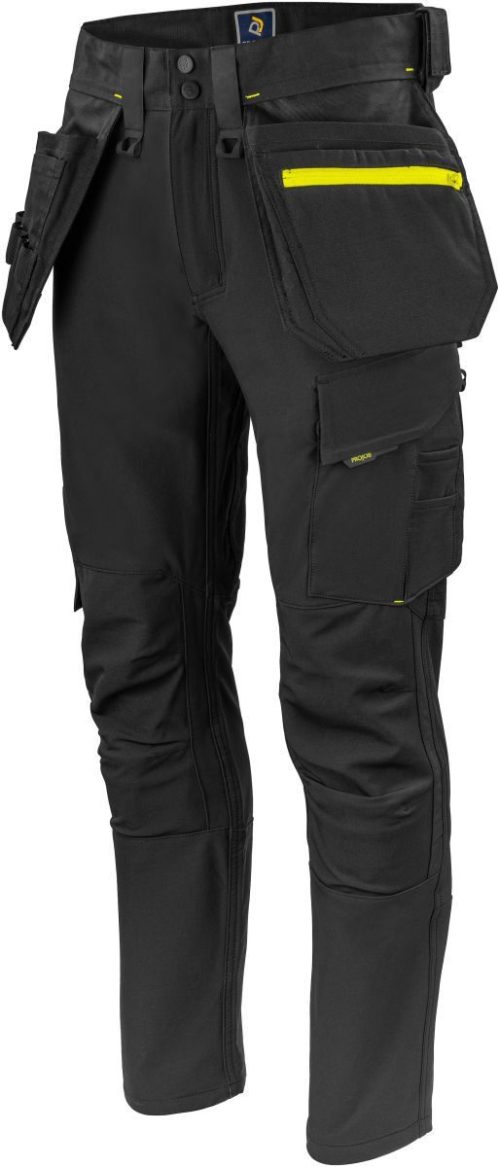 Herren Stretch Workwear Hose 5551 Waistpants Stretch (146-156) – ProJob in Black