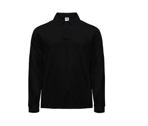 Man Regular Long Sleeve Polo PORA210LS – JHK in Black