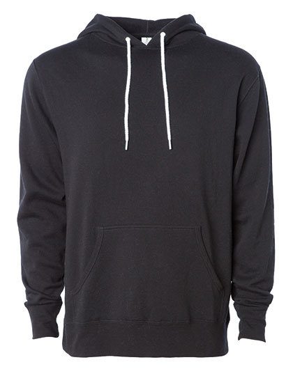 Unisex Lightweight Hooded Pullover – Independent in Black
