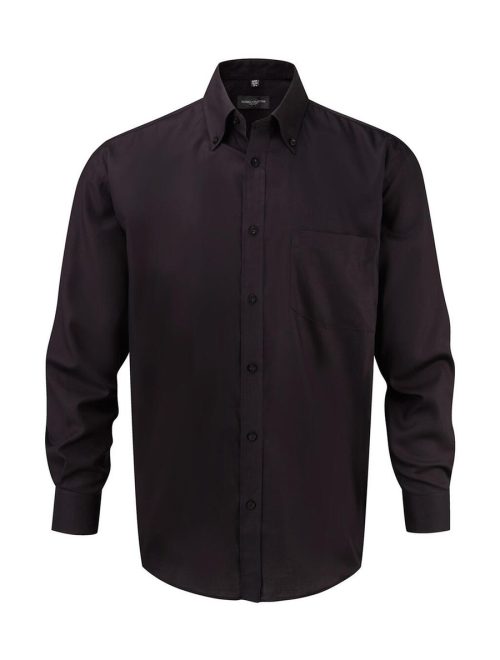 Men's Ls Ultimate Non-iron Shirt 0R956M0 – Russell Collection in Black