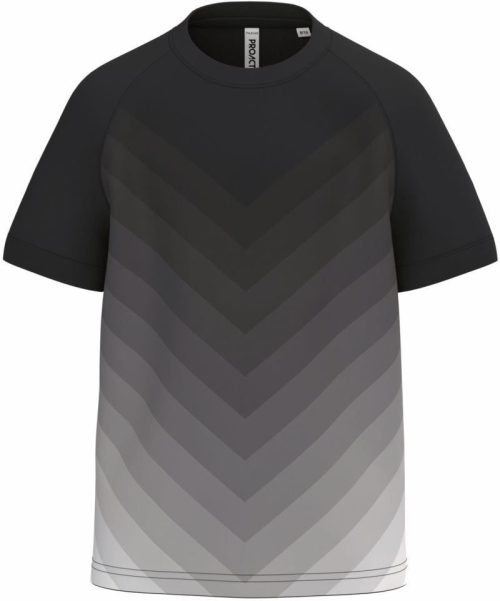 Kinder Sport Shirt mit Farbverlauf PA 4048 – Kariban ProAct in Black