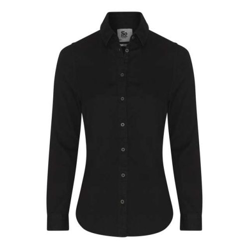 Lucy Denim Shirt – So Denim in Black
