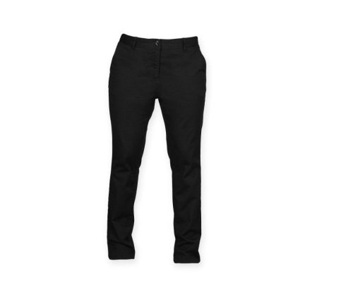 Ladie's Stretch Chino FR622 – Front Row in Black