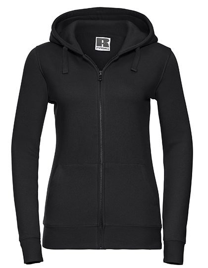 Ladies´ Authentic Zipped Hood Jacket – Russell Athletic in Black