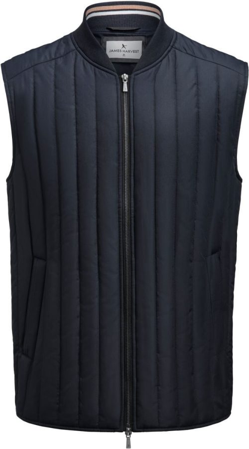 Herren Steppweste Scarsdale Vest Men – James Harvest in Black