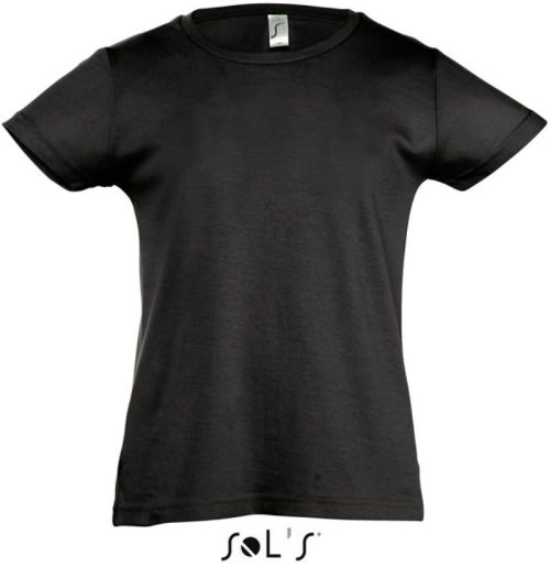 Mädchen T-Shirt Cherry – SOL'S in Black