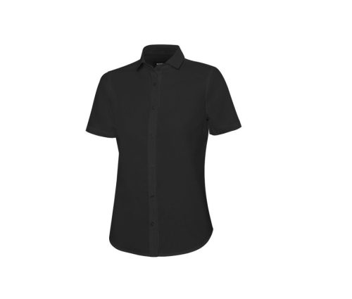 Women's Short-Sleeve Shirt 405010 – Velilla in Black
