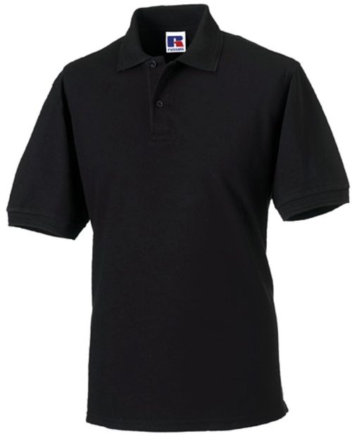Heavy Duty Polycotton Polo R-599M-0 – Russell in Black