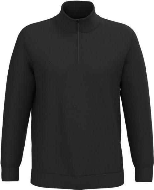 Sweater mit 1/4 Zip K 478 – Kariban in Black