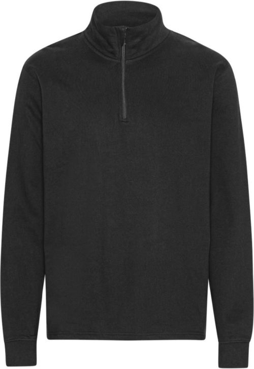 Bio Sweater mit 1/4 Zip O 73701 – Neutral in Black
