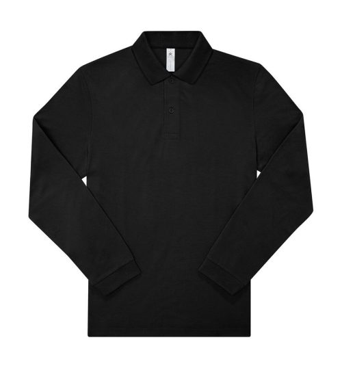 MY POLO 180 Herren mit langen Ärmeln PU425 – B&C in Black