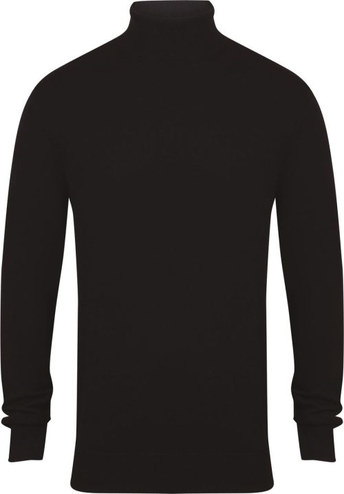 Men´s Roll Neck Jumper – Henbury in Black