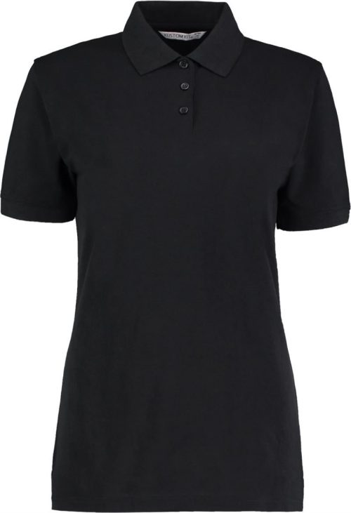 Damen Piqué Polo "Superwash" KK 703 – Kustom Kit in Black
