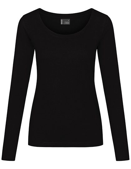 Women´s T-Shirt Long Sleeve – EXCD by Promodoro in Black