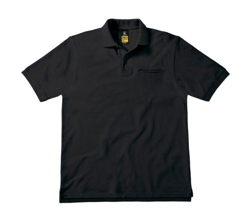 Energy Pro Workwear Pocket Polo PUC11 – B&C Pro in Black