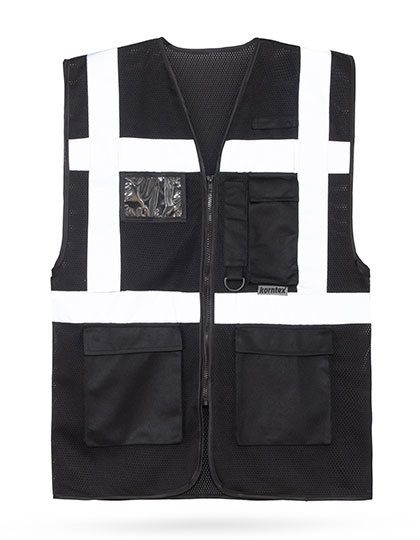 Mesh Executive Vest "larisa" – Korntex in Black