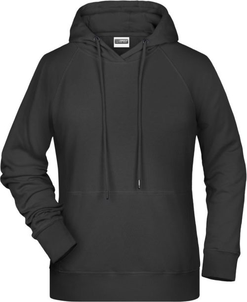 Damen Raglan Kapuzen Sweater 8023 – Daiber in Black