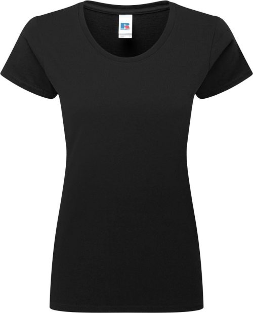 Schweres Damen T-Shirt "Authentic" 180F – Russell Athletic in Black