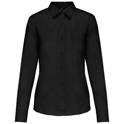 Jessica - Ladies' Long-Sleeved Shirt – Kariban in Black