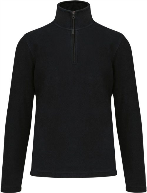 Microfleece Pullover mit 1/4 Zip "Enzo" K 912 – Kariban in Black