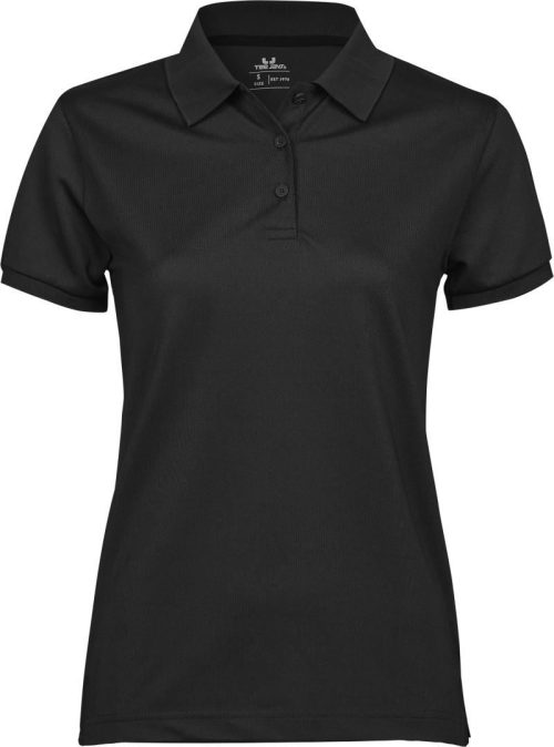 Damen Piqué Club Polo TJ 7001 – Tee Jays in Black