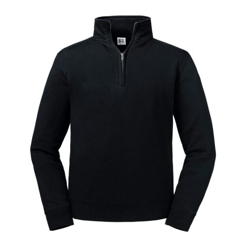 Sweatshirt mit Reißverschlusskragen Authentic 270M – Russell in Black
