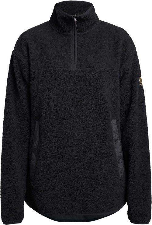 Damen Fleece mit 1/4 Zip Yoke Half Zip W – Tenson in Black