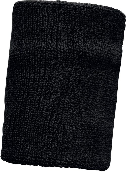 Frottee Armschweißband extrabreit PA 049 – Kariban ProAct in Black
