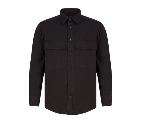 Drill Overshirt FR054 – Front Row in Black