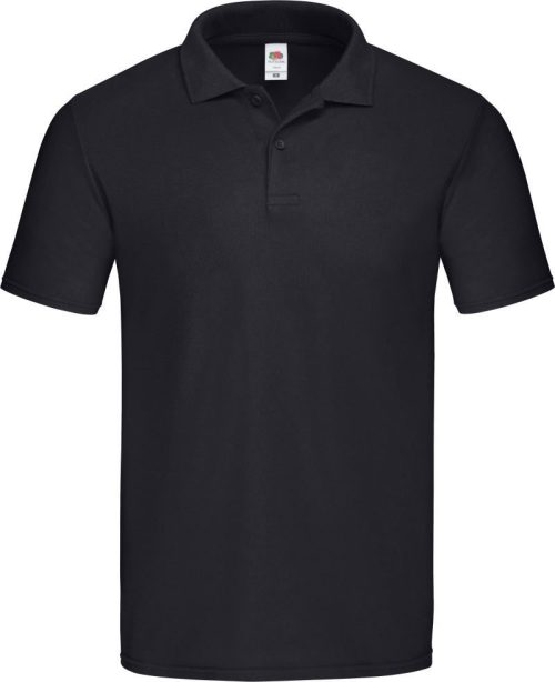 Herren Piqué Polo Original Polo – Fruit of the Loom in Black