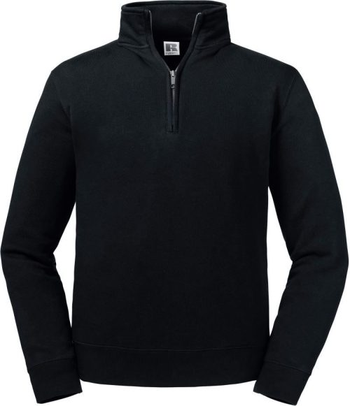 Sweater mit 1/4 Zip "Authentic" 270M – Russell Athletic in Black