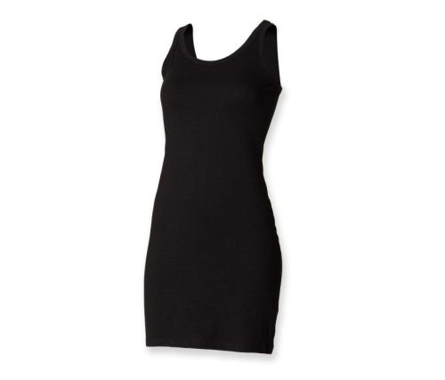 Women´s Stretch Vest Dress – SF Clothing in Black